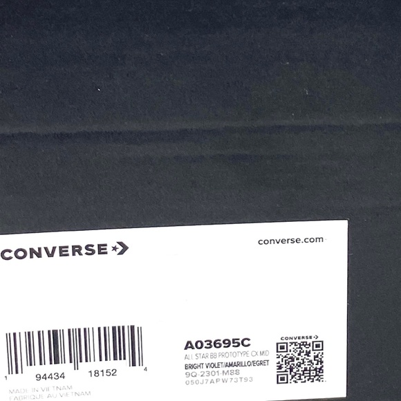 Converse BB Prototype CX Basketball Violet Mesh Suede Mid Sneakers Women A03695C - Picture 8 of 9